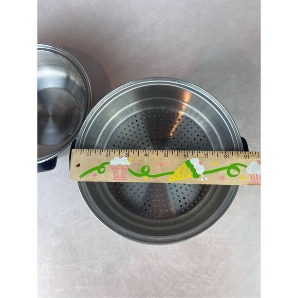 Vintage Townecraft Chef Ware 4 PC Dome Lid, 3 Qt Bottom Pan, Trivet & Stainer - Picture 7 of 7